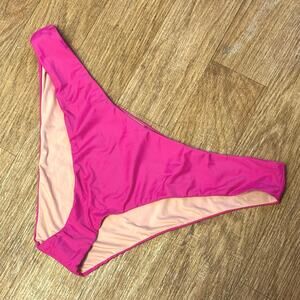 J. Crew Pink Curved Waist Cheeky Bikini Bottom Size XXL